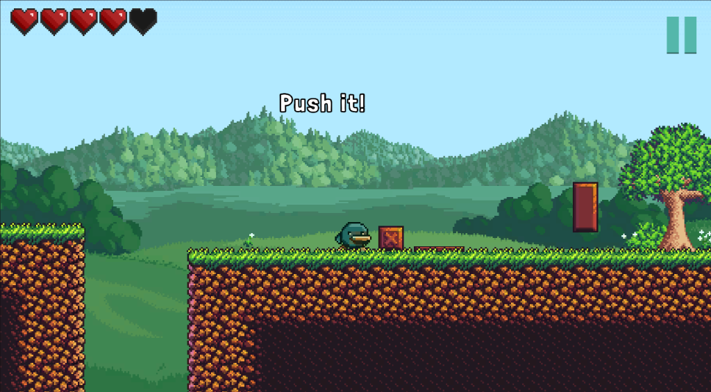 SollyFall Screenshot - Push puzzle