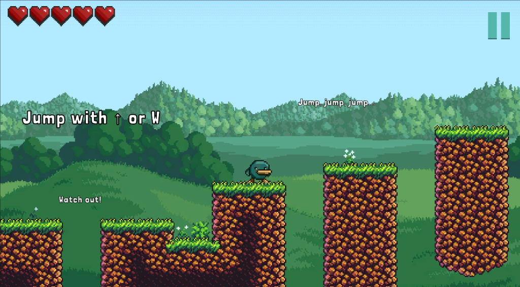 SollyFall Screenshot - Jumping platforms